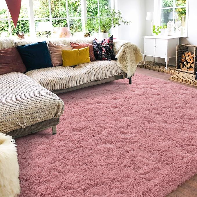 Rugs for Bedroom 4x6, Soft Shaggy Modern Shag Area Rug for Living Room - Image 2