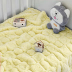Yurhap Fleece Baby Blanket Heart Checkered Blanket, Ultra Soft Cozy Baby - Image 4
