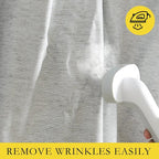NICETOWN Grey Complete 100% Blackout Curtain Set - Image 7