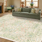 Beige Green 6x9 Washable Area Rugs - Image 8