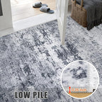 9x12 Area Rug Living Room Rug: Washable Modern Abstract Soft Thin Rug Indoor - Image 8