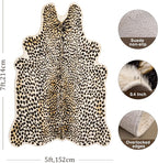 Cheetah Print Rug, Leopard Rug 4.4x5.8 Feet Faux Animal Print Skin Cheetah Area - Image 2