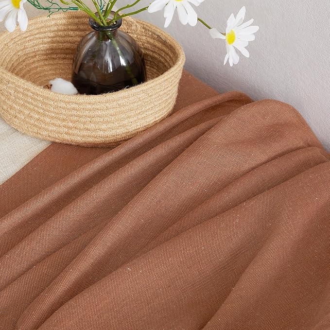 NICETOWN Linen Caramel Curtains & Drapes Privacy - Image 8