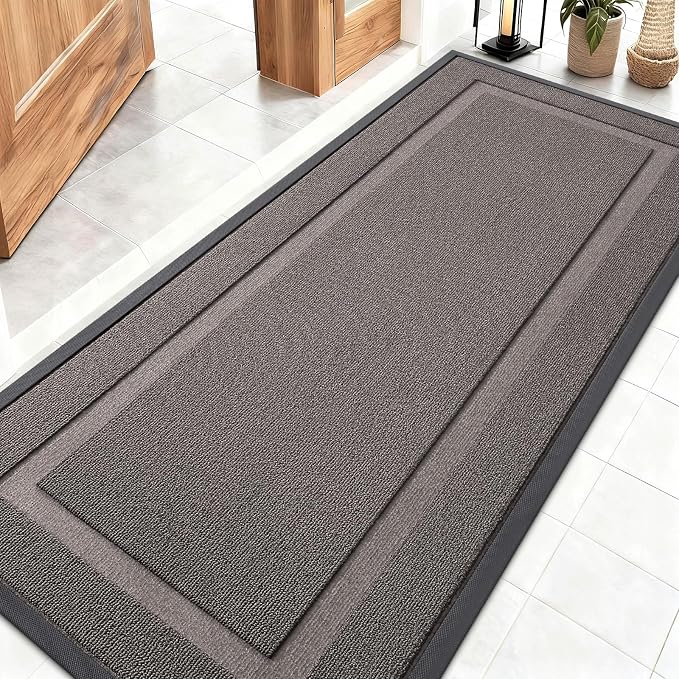 OLANLY Front Door Mat Indoor Outdoor Entrance, Waterproof All-Season, by OLANLY
