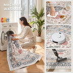 zesthome 10x12 Area Rugs for Living Room, Non-Slip Backing Washable Rugs - Image 5