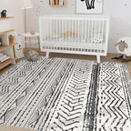 Nakagishi Area Rug Living Room Rugs: 6X9 Machine Washable Boho Large Neutral - Image 6