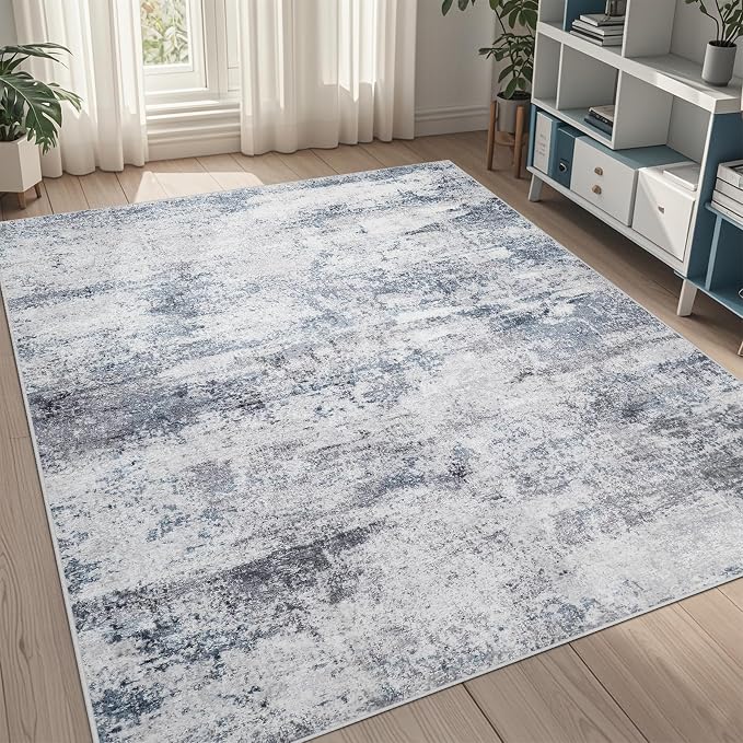 5x8 Area Rugs for Living Room Rug Washable: Abstract Rug for Dining Room by Aelenmu