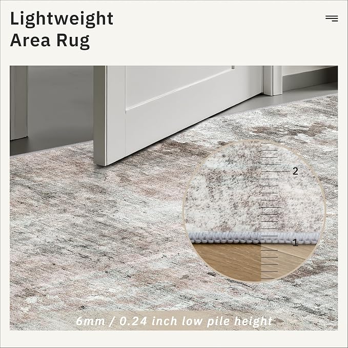 Runner Rug 2x10 Washable Non-Slip Hallway Runner Rugs - Image 7