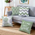 Hexagram Geometric Sage Green Pillow Covers 18x18 Set of 4, Decorative Outdoor - Image 6