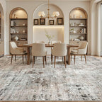 10x14 Area Rugs for Living Room, Non Slip Machine Washable Vintage Rugs - Image 4