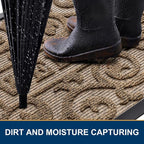 Smiry Welcome Door Mat Outside Entrance, Heavy Duty Trap Dirt and Moisture Easy - Image 3