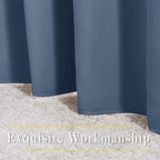 NICETOWN Stone Blue Blackout Curtains 96 inches Long, Grommet Thermal Insulated - Image 6