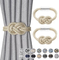 NICEEC 2 Pack Mini Magnetic Curtain Tiebacks Nordic Simple Style Drape Tie by NICEEC