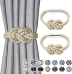 NICEEC 2 Pack Mini Magnetic Curtain Tiebacks Nordic Simple Style Drape Tie by NICEEC
