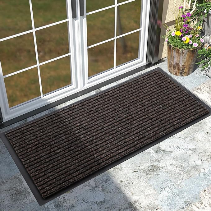 Yimobra Front Door Mat Outdoor Indoor Entrance, 100% Waterproof All-Season All by Yimobra