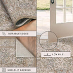 Washable 8x12 Large Living Room Area Rug - Image 5