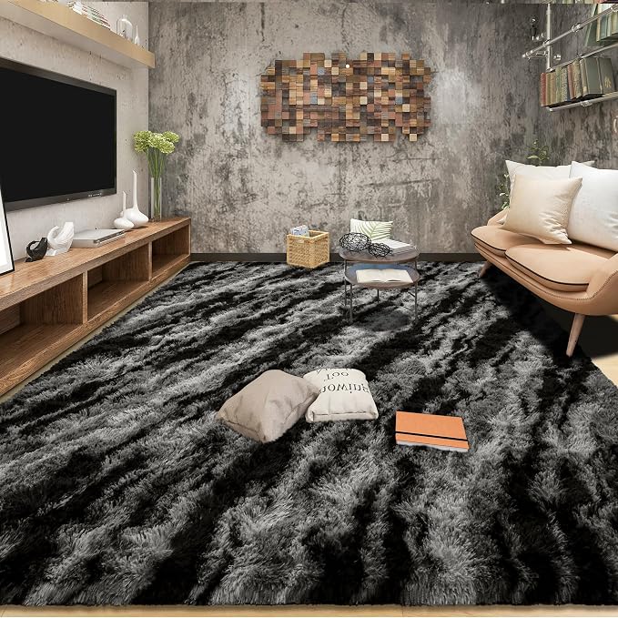 Tepook Soft Fluffy Rugs for Bedroom, 4x6 Area Rug for Living Room, Modern - Image 3