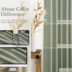 Extra Long Desert Sage Linen Curtains 120 Inch - Image 3