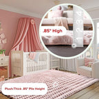 nuLOOM 5' x 8' Cozy Plush Area Rug, Machine Washable, Soft Fluffy Shag Carpet - Image 9