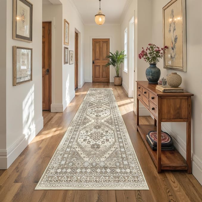 Kitchen Runner Rug Non Slip Washable 2.5x10, Soft Ultra-Thin Entryway Rug - Image 5