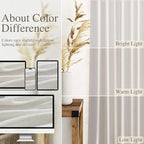Nanspring Natural Linen Curtains 108 Inches Long - Image 3