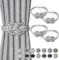 NICEEC 4 Pack Mini Magnetic Curtain Tiebacks Nordic Simple Style Drape Tie by NICEEC