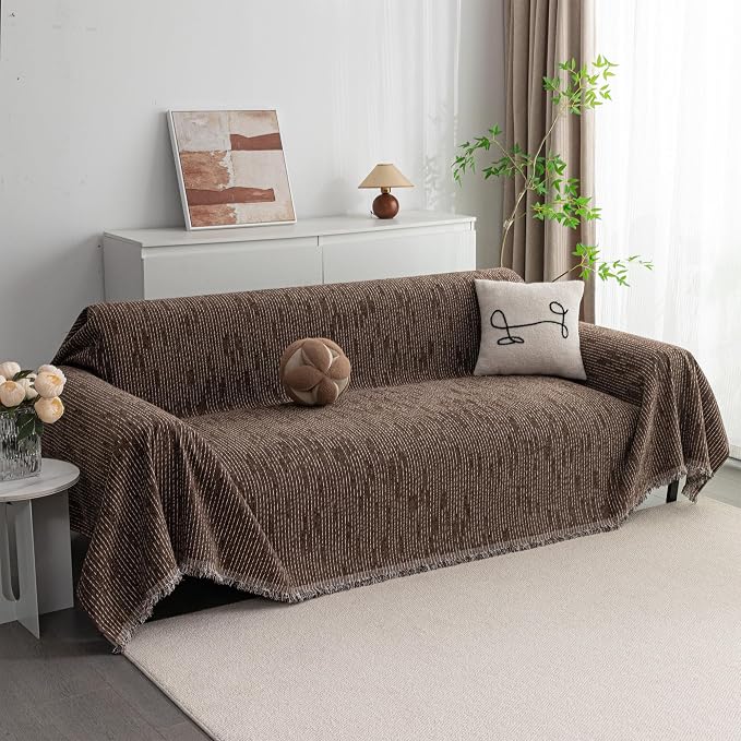 MYSKY HOME Couch Covers for 2 Cushion Couch Sectional Sofa, L Shape Sofa by MYSKYHOME