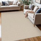 KOZYFLY Washable Area Rug 5x7 ft Rubber Backed Non Slip Rugs by KOZYFLY