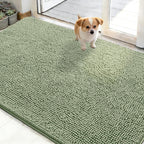 OLANLY Dog Door Mat for Muddy Paws 50x30, Absorbs Moisture and Dirt, Absorbent by OLANLY