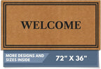 Barnyard Designs Natural Coco Coir Heavy Duty Backing Doormat by BarnyardDesigns