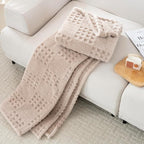 90x104 Inch Brown Waffle Queen Blanket - Image 5
