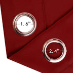 LEMOMO Red Blackout Curtains/52 x 45 Inch Length Kids Curtains/Set of 2 Panels - Image 4