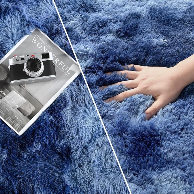Shag Area Rug, 4 X 6 Plush Fuzzy Rugs - Image 3