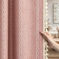 Coral Curtains Boho Blackout Curtains 2 Panels 84 Inch by Unknown