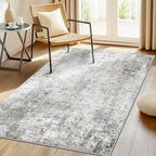 Washable Area Rugs 3'x5' Non-Slip Modern Abstract Soft by RELEANY