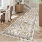 Madane Hallway Runner Rug 2'6''x12' Kitchen Runner, Non Slip Vintage Runners by Madane