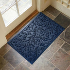Blue Leaves Outdoor Indoor Entrance Doormats, Absorbent Durable Heavy Duty - Image 3