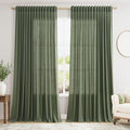Nanspring Extra Wide Linen Curtains by Nanspring