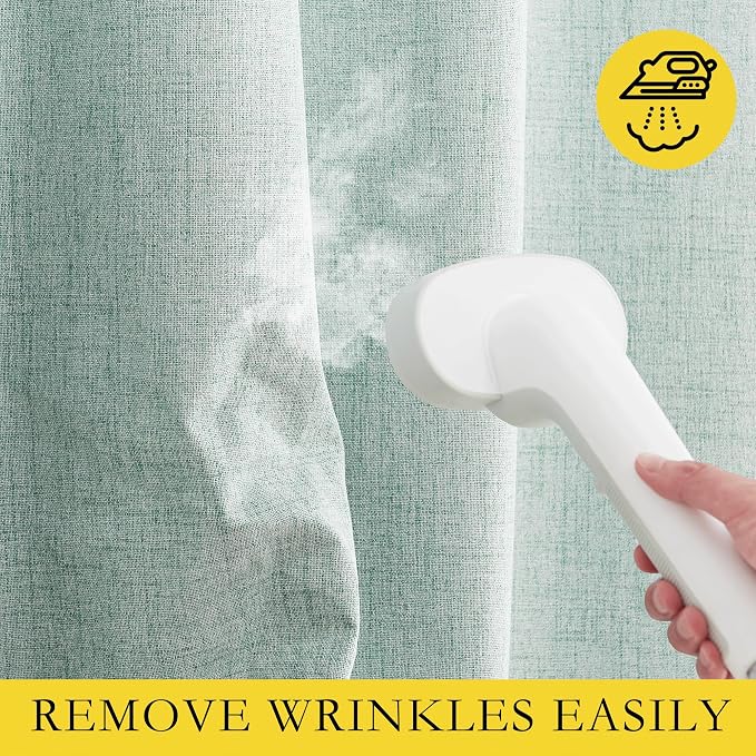 NICETOWN 100% Absolutely Blackout Linen Curtains - Image 8