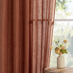 MYSKY HOME Curtains for Living Room 84 Inches Long Light Filtering Semi Sheer - Image 9