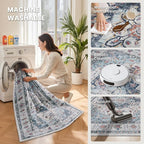 zesthome Washable Rug 5x7 Area Rugs, Stain Resistant Rugs - Image 5