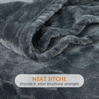 TOONOW Fleece Blanket Textured Fuzzy Plush Throw Blanket Super Soft Fluffy Bed - Image 5