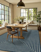 Latte&Fog 5x7 Area Rugs for Living Room Bedroom, Boho Non Slip Low Pile Carpet - Image 4