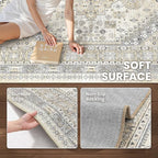 zesthome 7x9 Area Rug, Super Soft Washable Rugs - Image 6