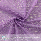 WAZZIO Boho Lace Curtains 84 Inches 2 Panel, Light Filtering Privacy Tassel & - Image 2