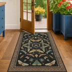 Hazo Haus Black Front Door Mat Indoor Entrance Non Slip Washable - Image 3