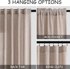 Extra Long Curtains 2 Panels 102 Inches Long - Image 3