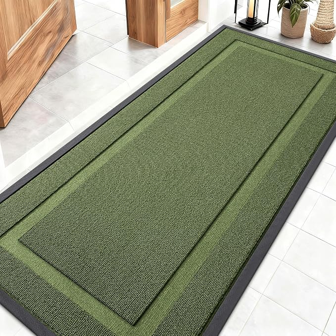 OLANLY Front Door Mat Indoor Outdoor Entrance, Waterproof All-Season, by OLANLY