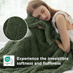 Bedsure GentleSoft Olive Green Spring Throw Blanket - Image 4