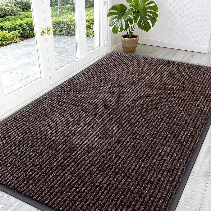 OLANLY Front Door Mat Indoor Outdoor Entrance, Waterproof Heavy Duty Doormat by OLANLY